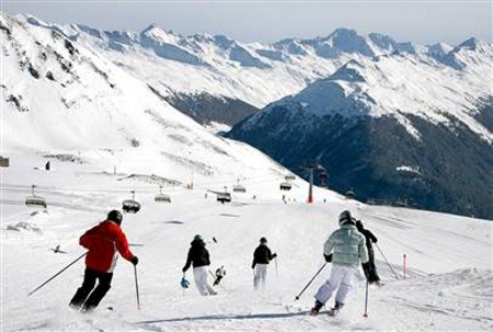 Estación de esquí Davos en Suiza 2 horta